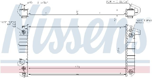 1994-1999 Cadillac Eldorado Radiator (Nissens)