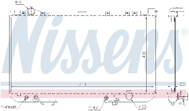 1990-1995 Lexus LS400 Radiator (Nissens)