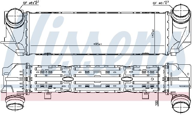 2013-2016 BMW 528i Intercooler (Nissens)
