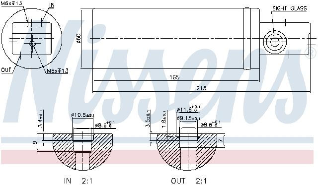 1999-2009 Saab 9-5 A/C Receiver Drier (Nissens)