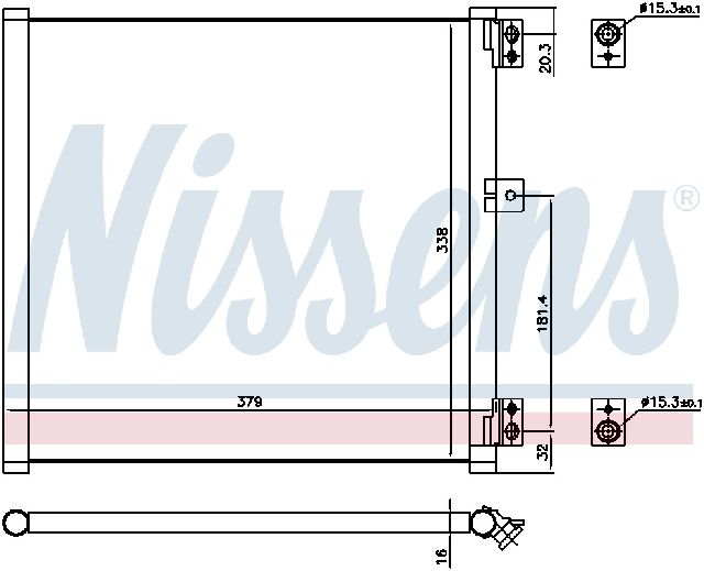 2014-2019 Porsche 911 A/C Condenser (Nissens)