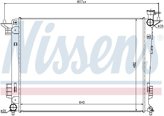 2010-2013 Hyundai Tucson Radiator (Nissens)