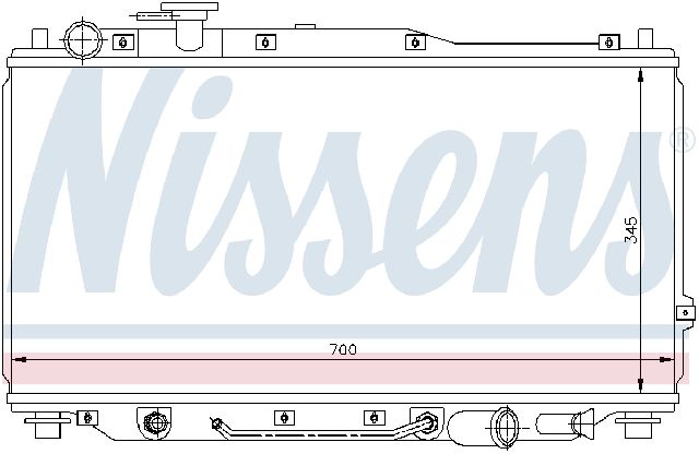 2000-2004 Kia Spectra Radiator (Nissens)