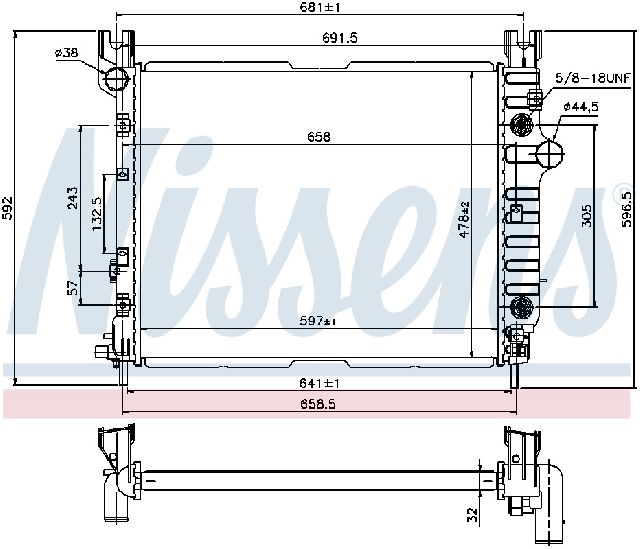 2000-2003 Dodge Durango Radiator (Nissens)