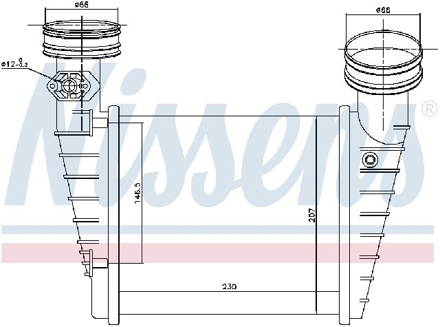 2001-2005 Volkswagen Passat Intercooler - Front (Nissens)