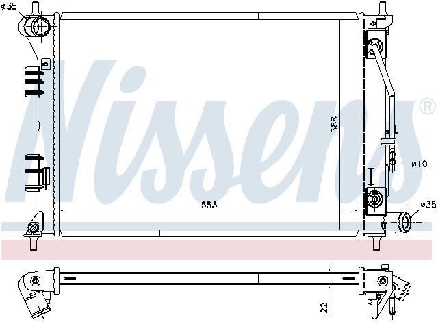 2012-2013 Kia Soul Radiator (Nissens)