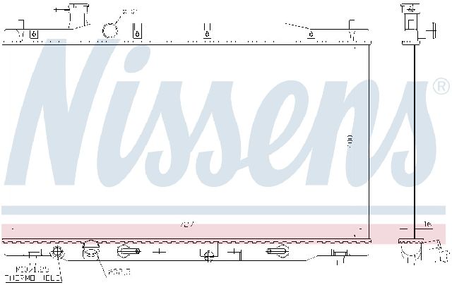 2007-2009 Honda CR-V Radiator (Nissens)