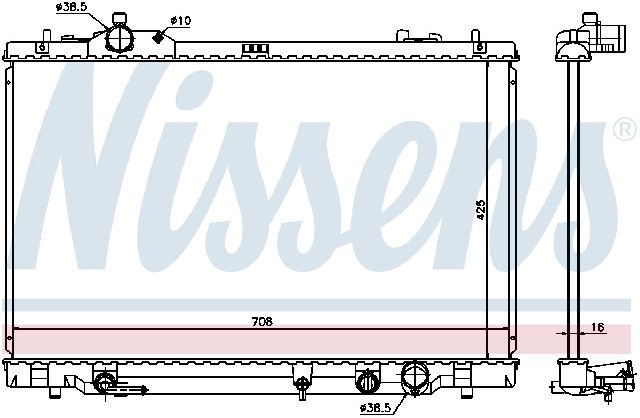 2008-2016 Lexus LS600h Radiator (Nissens)