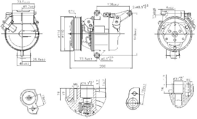 2016-2021 Mazda CX-3 A/C Compressor (Nissens)