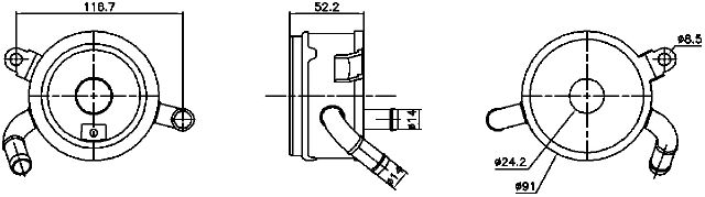 2014-2015 Toyota Tacoma Engine Oil Cooler (Nissens)