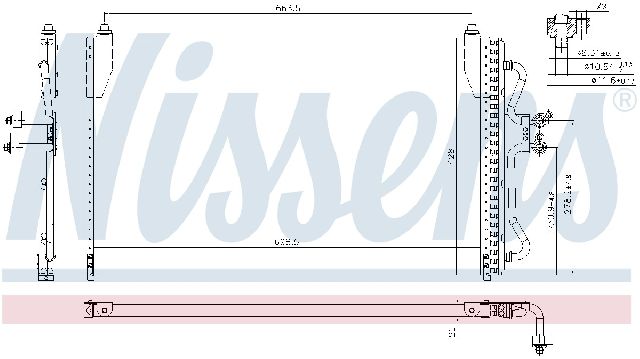 2001-2008 Ford Escape A/C Condenser - Front (Nissens)