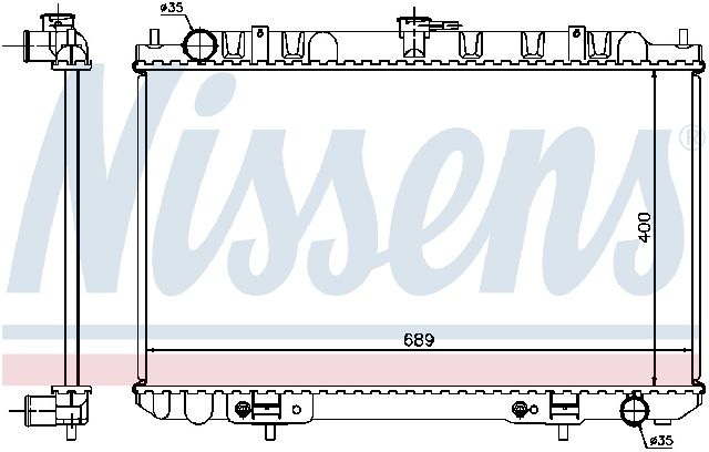2000-2001 Nissan Maxima Radiator (Nissens)