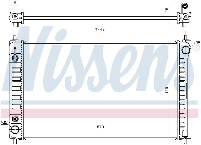 2007-2012 Nissan Altima Radiator (Nissens)