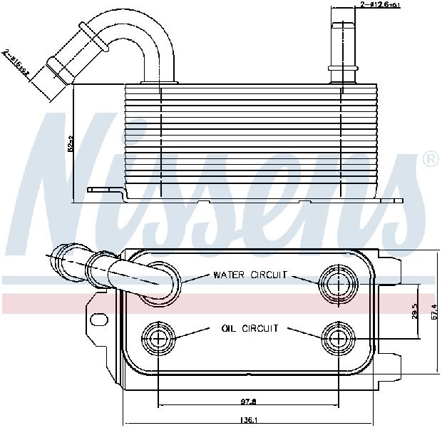 2015 Volvo S80 Automatic Transmission Oil Cooler (Nissens)