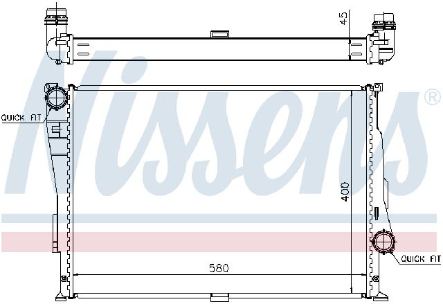 2001-2006 BMW M3 Radiator (Nissens)