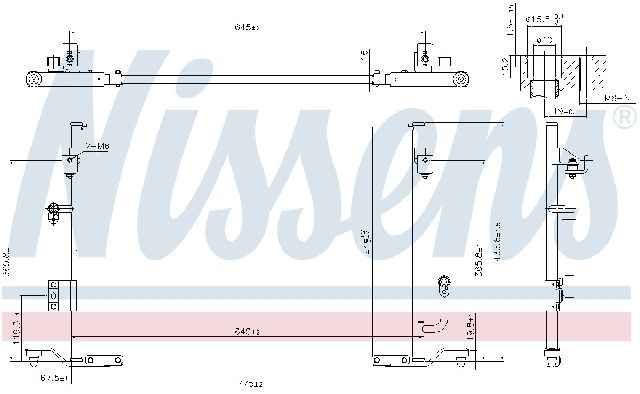 1995-1996 Toyota Camry A/C Condenser (Nissens)
