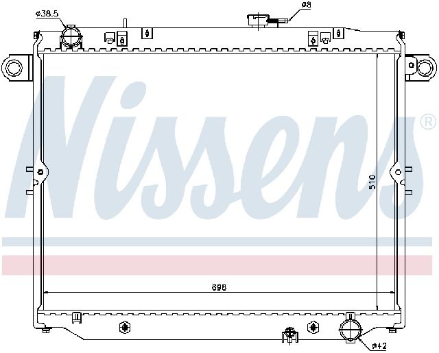 1998-2002 Toyota Land Cruiser Radiator (Nissens)