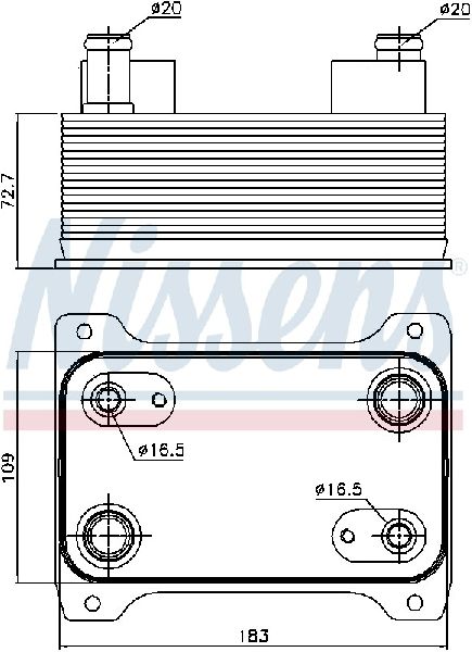 2006-2010 Audi A8 Quattro Automatic Transmission Oil Cooler (Nissens)