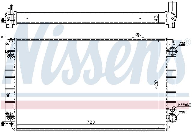 1997-1999 Audi A8 Radiator (Nissens)
