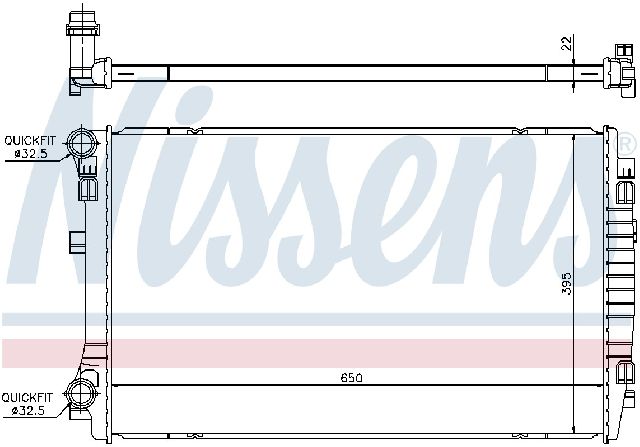 2019-2021 VOLKSWAGEN JETTA Radiator (Nissens)