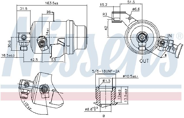 1994 Mercedes-Benz E500 A/C Receiver Drier (Nissens)