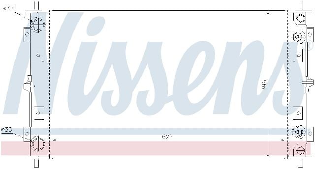 1995-2000 Dodge Stratus Radiator (Nissens)