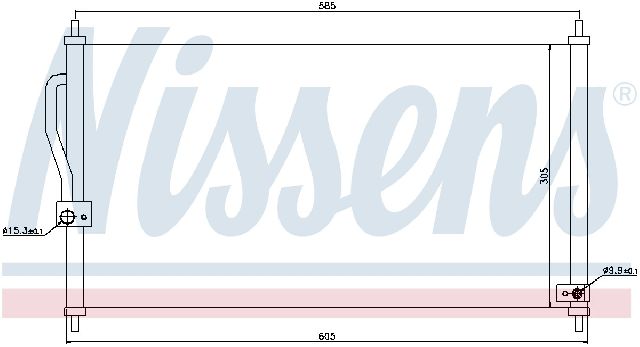 1994-2001 Acura Integra A/C Condenser (Nissens)