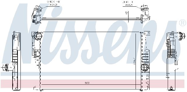 2014-2021 BMW i3 Radiator (Nissens)