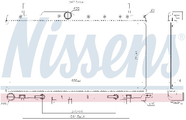 2002-2005 Subaru Impreza Radiator (Nissens)