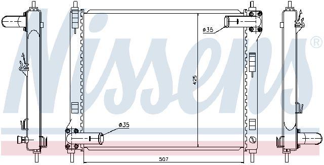 2011-2017 Nissan Juke Radiator (Nissens)