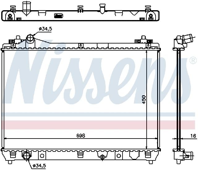 2009-2013 Suzuki Grand Vitara Radiator (Nissens)