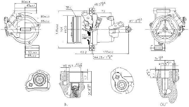 2016-2017 Smart Fortwo A/C Compressor (Nissens)