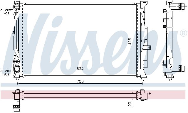 1997-2001 Audi A4 Radiator (Nissens)