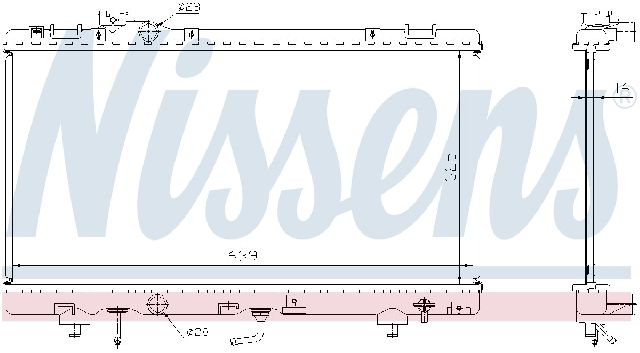 1996-1998 Toyota Paseo Radiator (Nissens)