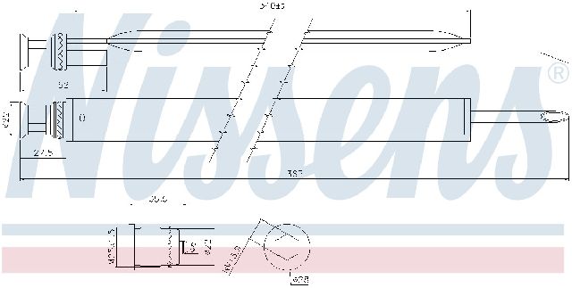 2013-2015 Mercedes-Benz GLK250 A/C Receiver Drier (Nissens)