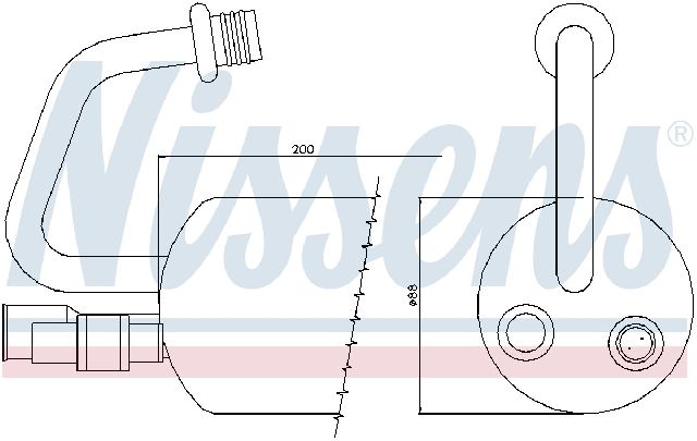 1999-2002 Mercury Cougar A/C Receiver Drier - Front (Nissens)