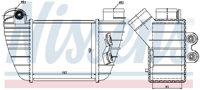 2000-2006 Audi TT Intercooler - Right (Nissens)