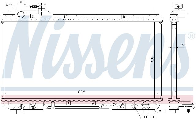1998-2000 Toyota RAV4 Radiator (Nissens)