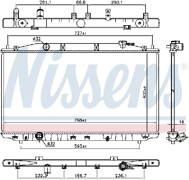 2009-2014 Acura TSX Radiator (Nissens)
