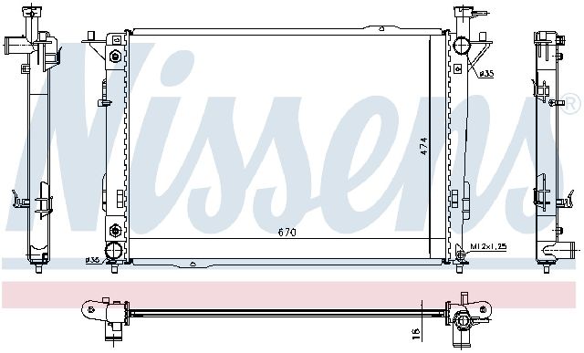 2013 Kia Sorento Radiator (Nissens)