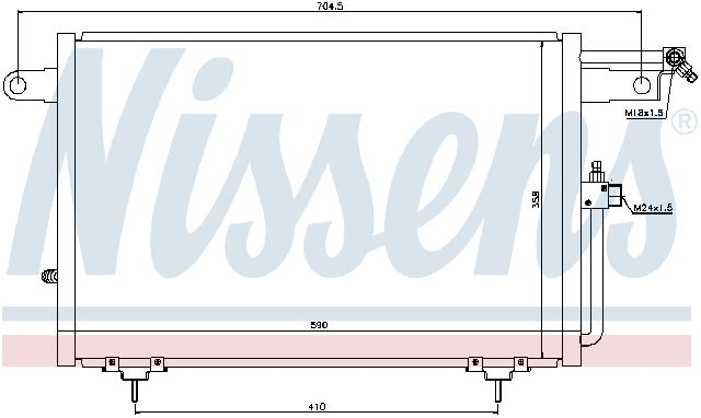 1995 Audi S6 A/C Condenser (Nissens)