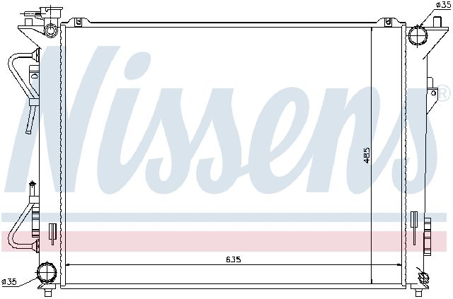 2006-2010 Hyundai Azera Radiator (Nissens)