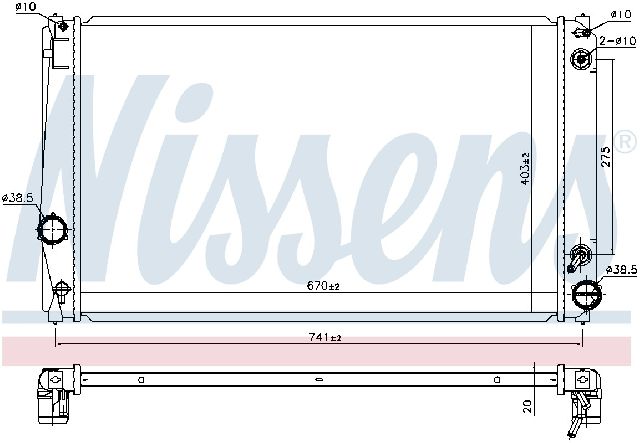 2006-2012 Toyota RAV4 Radiator (Nissens)