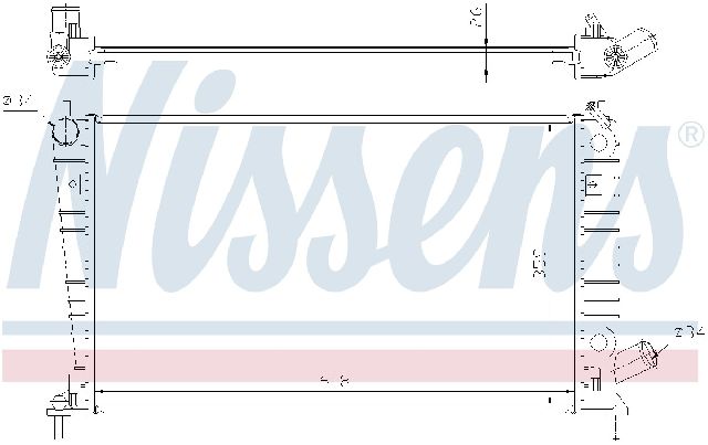 1999-2001 Saab 9-5 Radiator (Nissens)