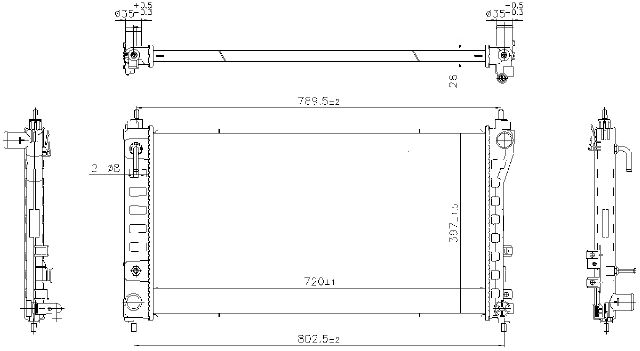2019-2025 Nissan Altima Radiator (Nissens)