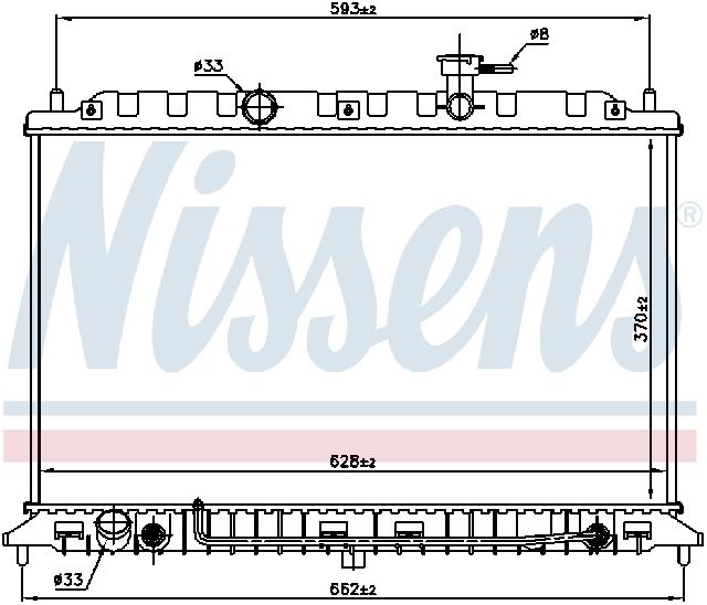 2006-2011 Kia Rio Radiator (Nissens)