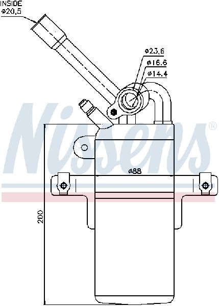 2000-2007 Ford Focus A/C Receiver Drier - Front (Nissens)