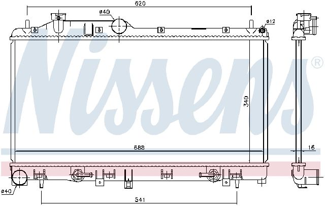 2009-2013 Subaru Forester Radiator (Nissens)