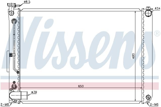 2005-2006 Lexus RX330 Radiator (Nissens)