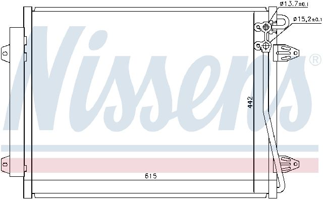2009-2017 Volkswagen CC A/C Condenser and Receiver Drier Assembly (Nissens)